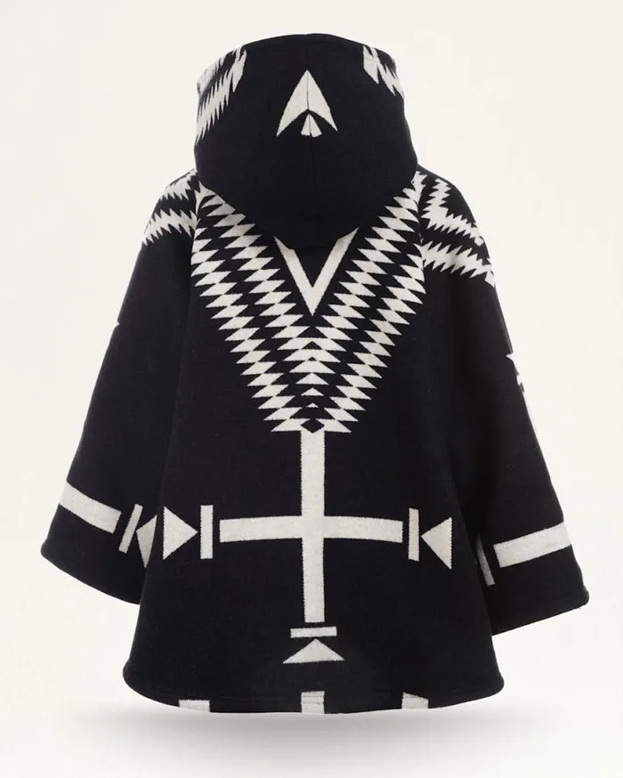 Women LINDSEY THORNBURG X PENDLETON BLANKET CLOAK Black Los Ojos Pendleton Jackets and Coats