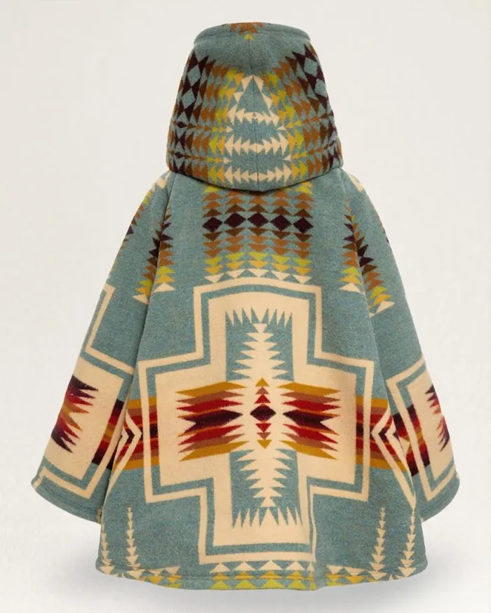 Women LINDSEY THORNBURG X PENDLETON BLANKET CLOAK Shale Harding Pendleton Jackets and Coats