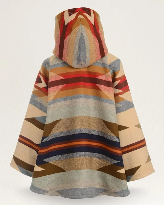 Women LINDSEY THORNBURG X PENDLETON BLANKET CLOAK Tan Wyeth Trail Pendleton Jackets and Coats