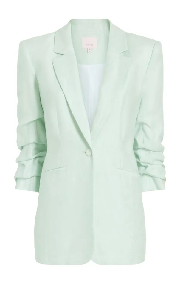 Women Linen Kylie Blazer Mintydelight Cinq Sept Blazers