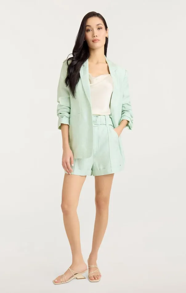 Women Linen Kylie Blazer Mintydelight Cinq Sept Blazers
