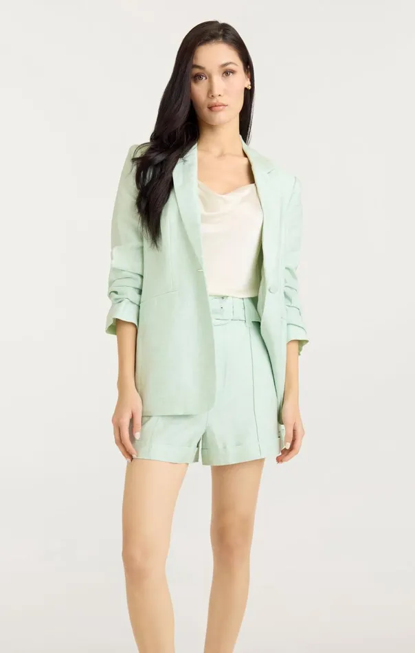 Women Linen Kylie Blazer Mintydelight Cinq Sept Blazers