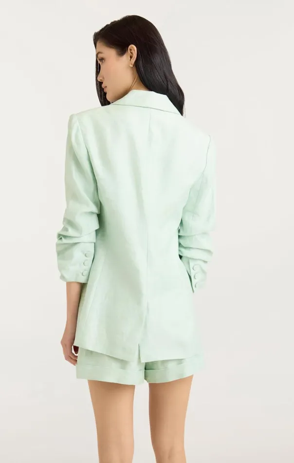 Women Linen Kylie Blazer Mintydelight Cinq Sept Blazers