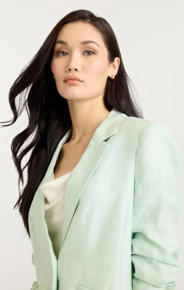 Women Linen Kylie Blazer Mintydelight Cinq Sept Blazers