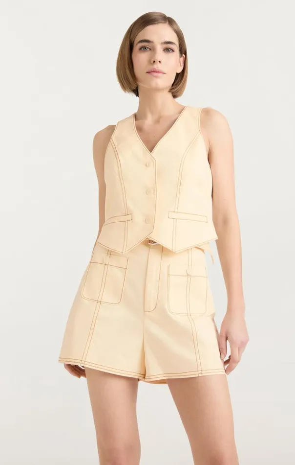 Women Lio Vest Gardenia Cinq Sept Tank Tops and Camisoles