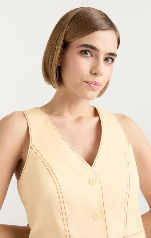 Women Lio Vest Gardenia Cinq Sept Tank Tops and Camisoles