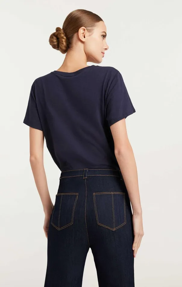 Women Long Benji Pant Indigo Cinq Sept Denim