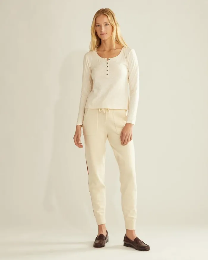 Women LONGSLEEVE COTTON SLUB HENLEY TEE Pale Gold Pendleton Tees and Sweatshirts Women LONGSLEEVE COTTON SLUB HENLEY TEE Pale Gold Pendleton Tees and Sweatshirts