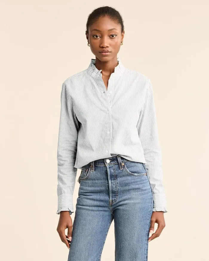 Women LONGSLEEVE ELOISE SHIRT Vintage Indigowhite Pendleton Shirts and Blouses Women LONGSLEEVE ELOISE SHIRT Vintage Indigowhite Pendleton Shirts and Blouses