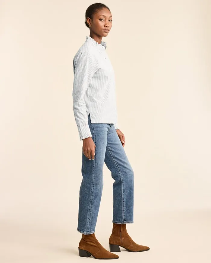 Women LONGSLEEVE ELOISE SHIRT Vintage Indigowhite Pendleton Shirts and Blouses