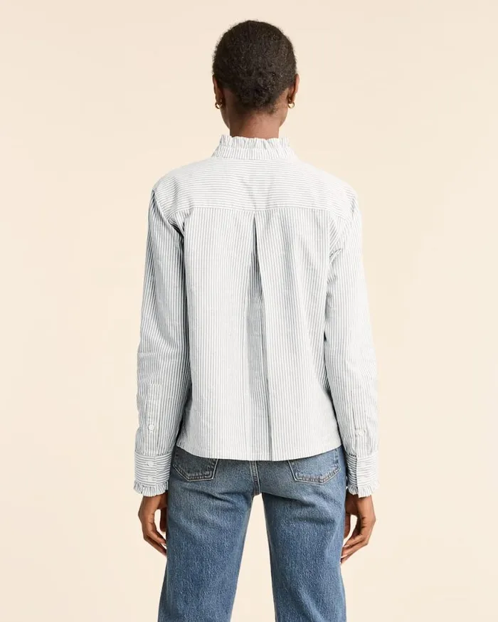 Women LONGSLEEVE ELOISE SHIRT Vintage Indigowhite Pendleton Shirts and Blouses