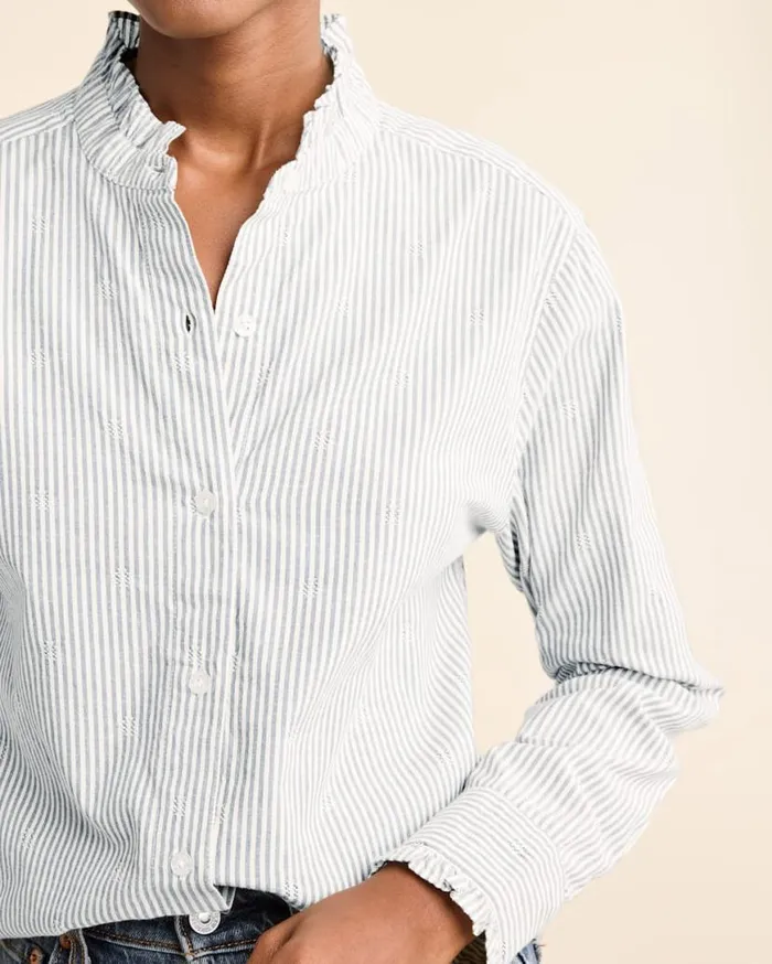 Women LONGSLEEVE ELOISE SHIRT Vintage Indigowhite Pendleton Shirts and Blouses