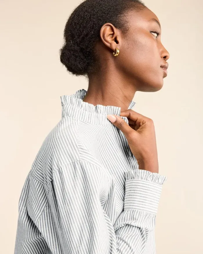 Women LONGSLEEVE ELOISE SHIRT Vintage Indigowhite Pendleton Shirts and Blouses