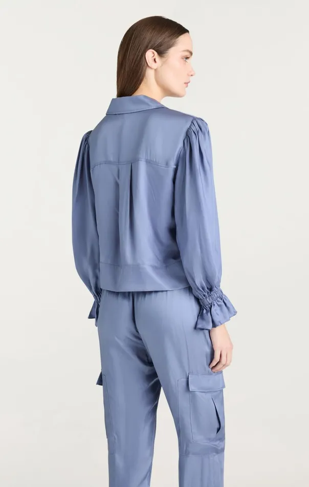 Women Long Sleeve Holly Jacket Rusticblue Cinq Sept Jackets