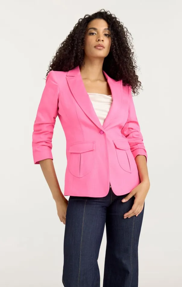 Women Louisa Blazer Electricpink Cinq Sept Blazers