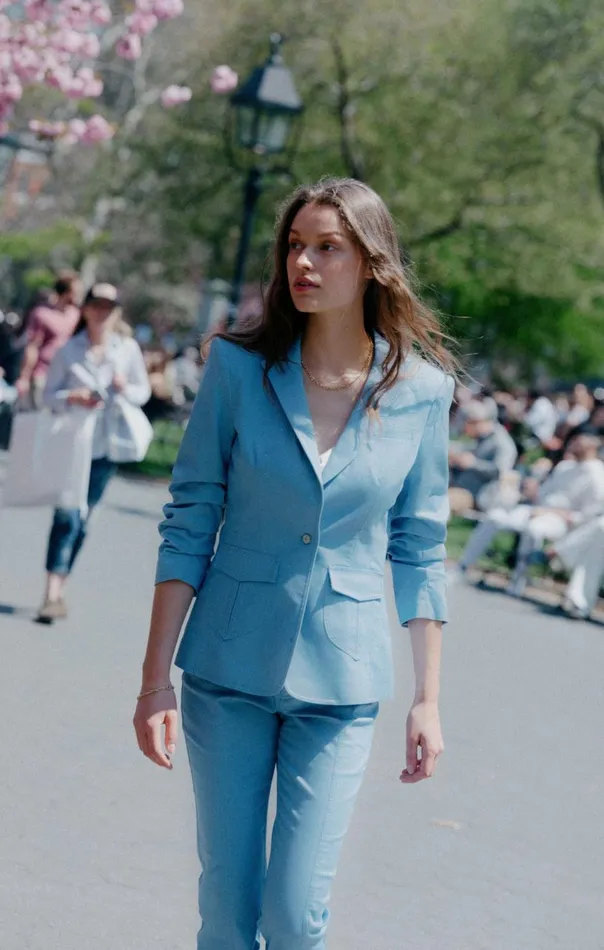 Women Louisa Jacket Blissfulblue Cinq Sept Blazers