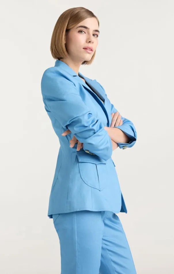 Women Louisa Jacket Blissfulblue Cinq Sept Blazers