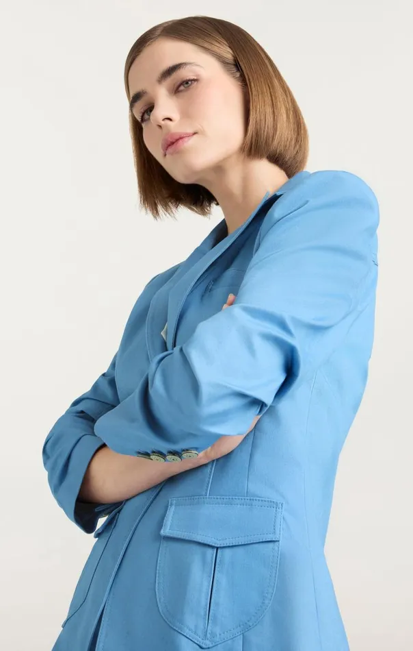 Women Louisa Jacket Blissfulblue Cinq Sept Blazers