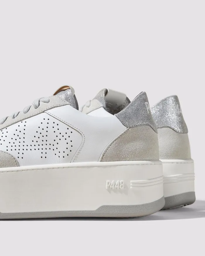 Women Low Tops P448 Empire WhiteSilver Women Low Tops P448 Empire WhiteSilver