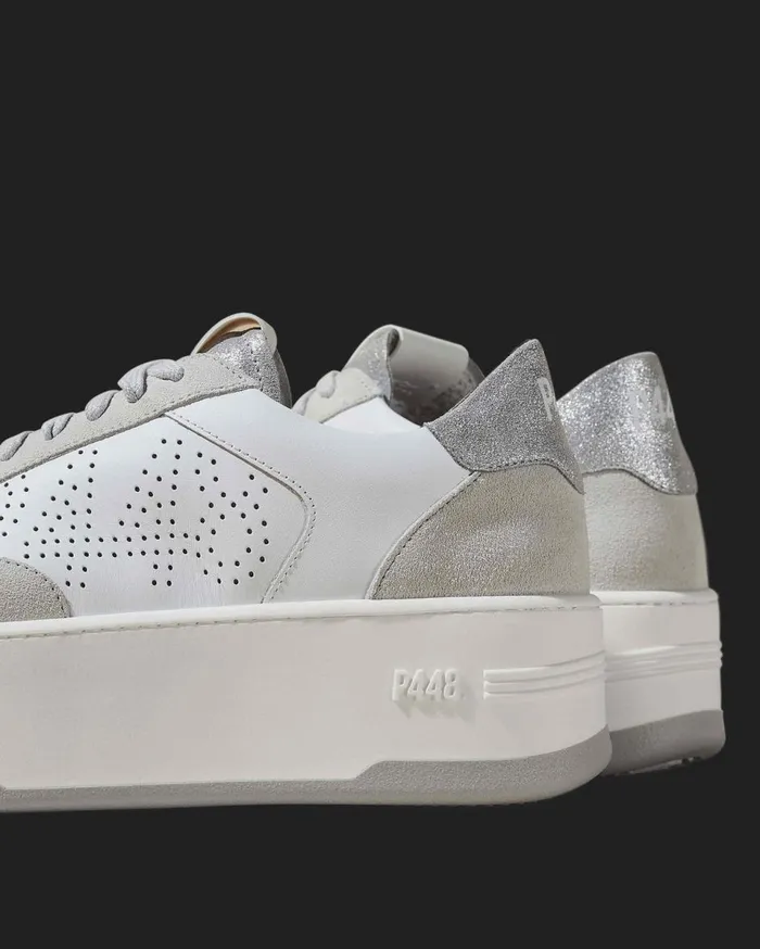 Women Low Tops P448 Empire WhiteSilver Women Low Tops P448 Empire WhiteSilver