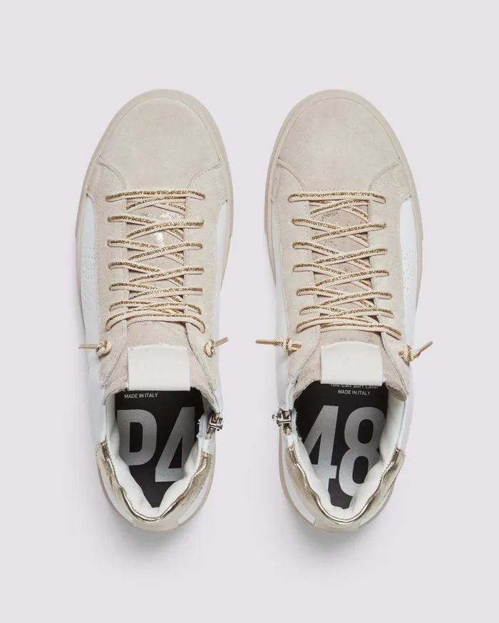 Women Low Tops P448 Thea Mid Champagne