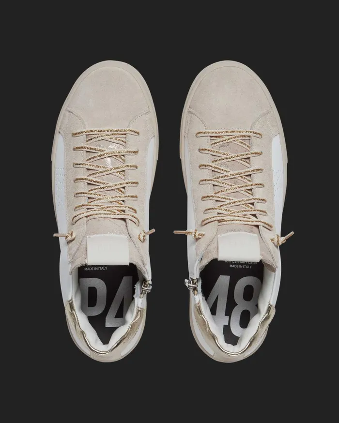 Women Low Tops P448 Thea Mid Champagne