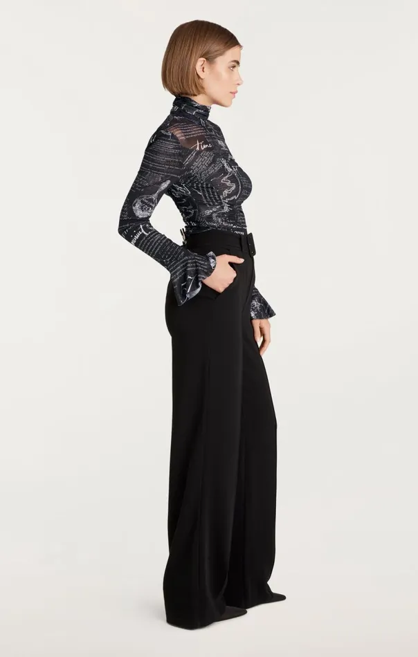Women Lucy Top Blackwhite Cinq Sept Long Sleeve Tops
