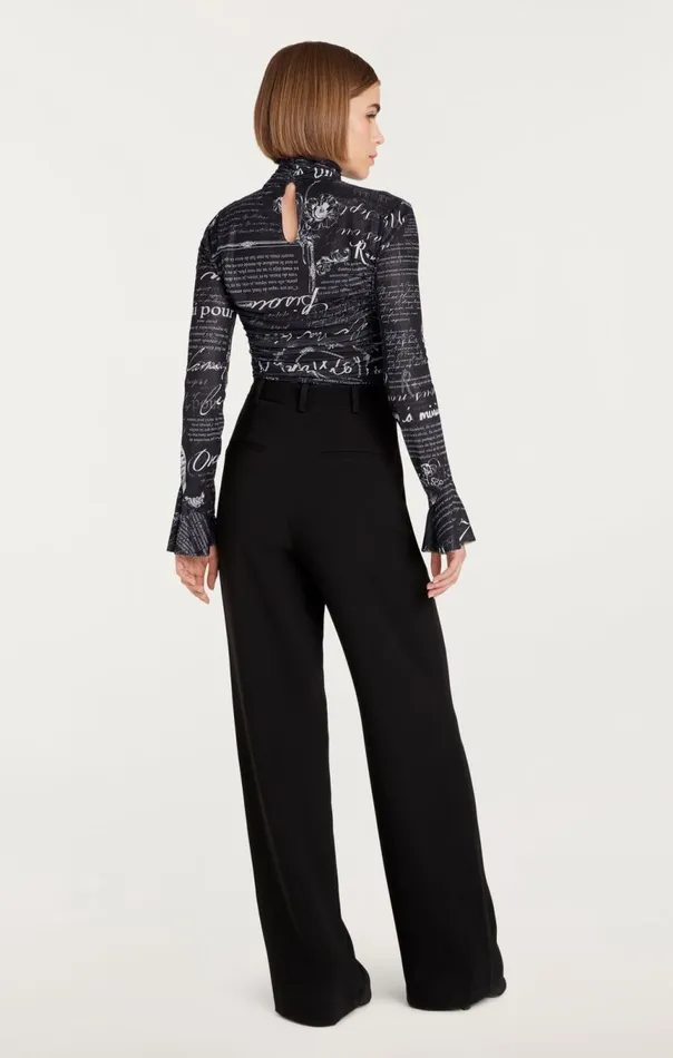 Women Lucy Top Blackwhite Cinq Sept Long Sleeve Tops