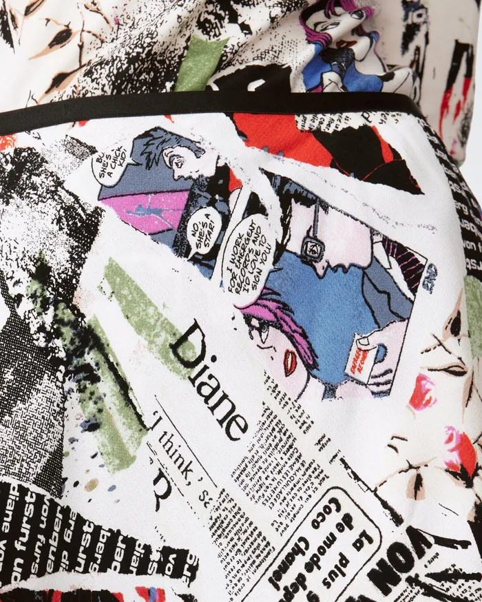 Women Mae Mini Skirt Poster Girl DVF Skirts