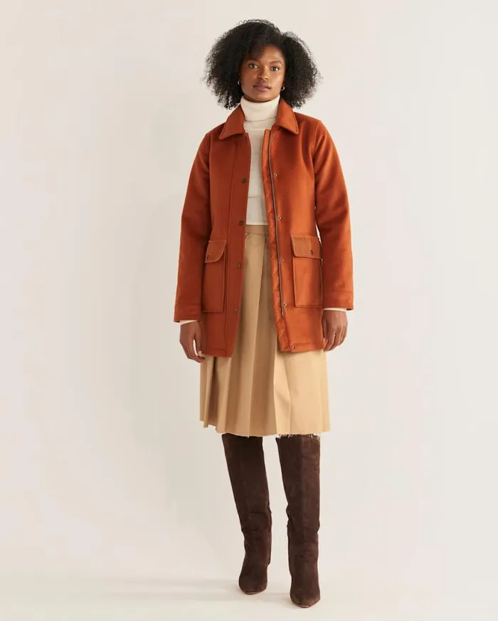 Women MAPLE CREEK FIELD COAT Copper Pendleton Jackets and Coats