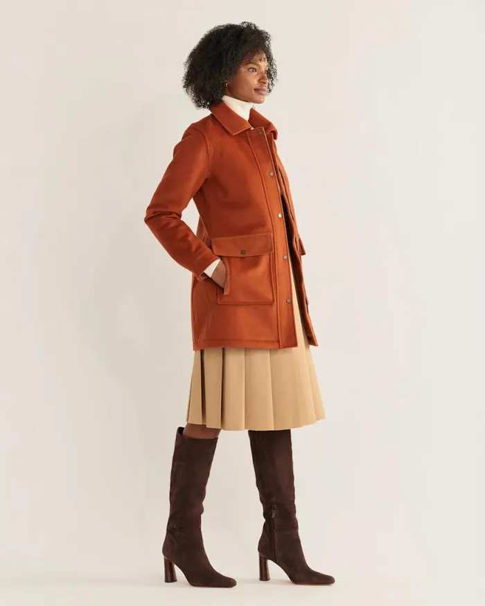 Women MAPLE CREEK FIELD COAT Copper Pendleton Jackets and Coats