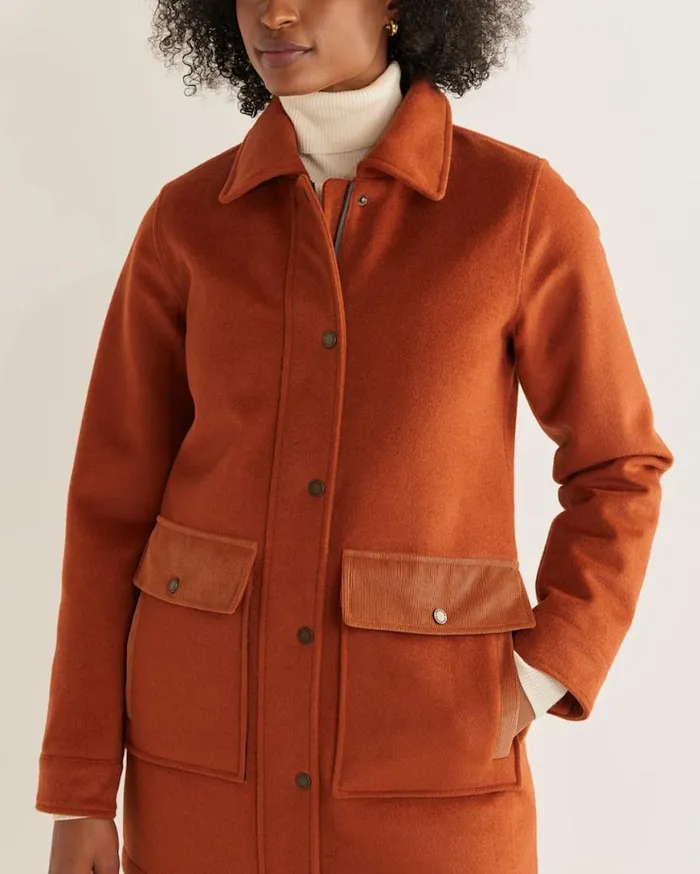 Women MAPLE CREEK FIELD COAT Copper Pendleton Jackets and Coats