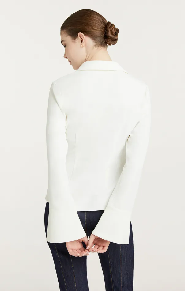Women Mckenna Top Ivory Cinq Sept Long Sleeve Tops