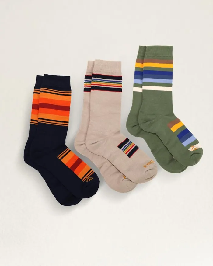 WomenMen 3PACK NATIONAL PARK SOCKS GIFT BOX Acadiaolympicyosemite Pendleton Socks