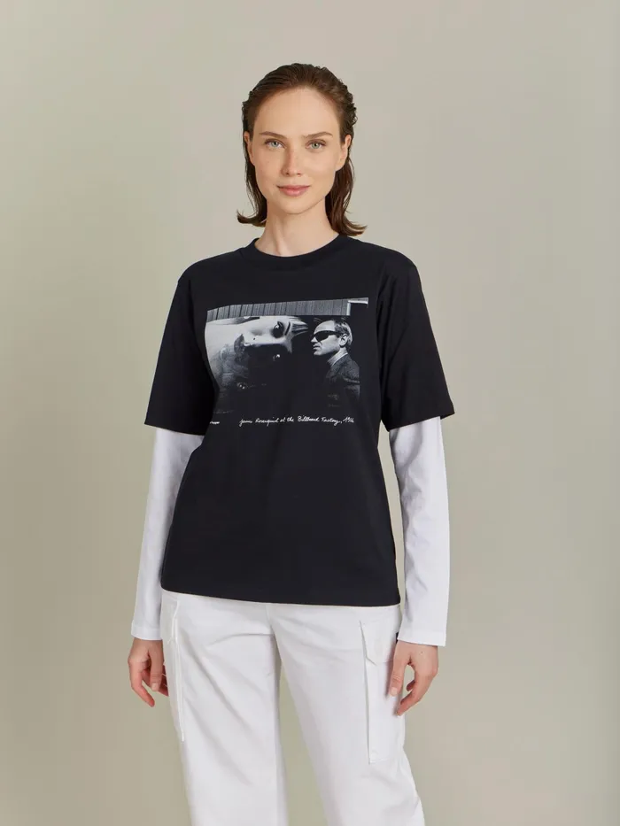 WomenMen Agns B Artist039s Collection Black Cotton Jersey Artist Dennis Hopper Tshirt