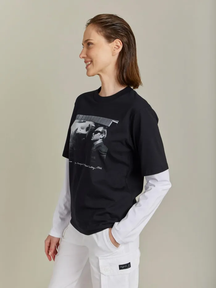 WomenMen Agns B Artist039s Collection Black Cotton Jersey Artist Dennis Hopper Tshirt