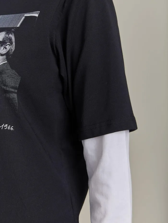 WomenMen Agns B Artist039s Collection Black Cotton Jersey Artist Dennis Hopper Tshirt