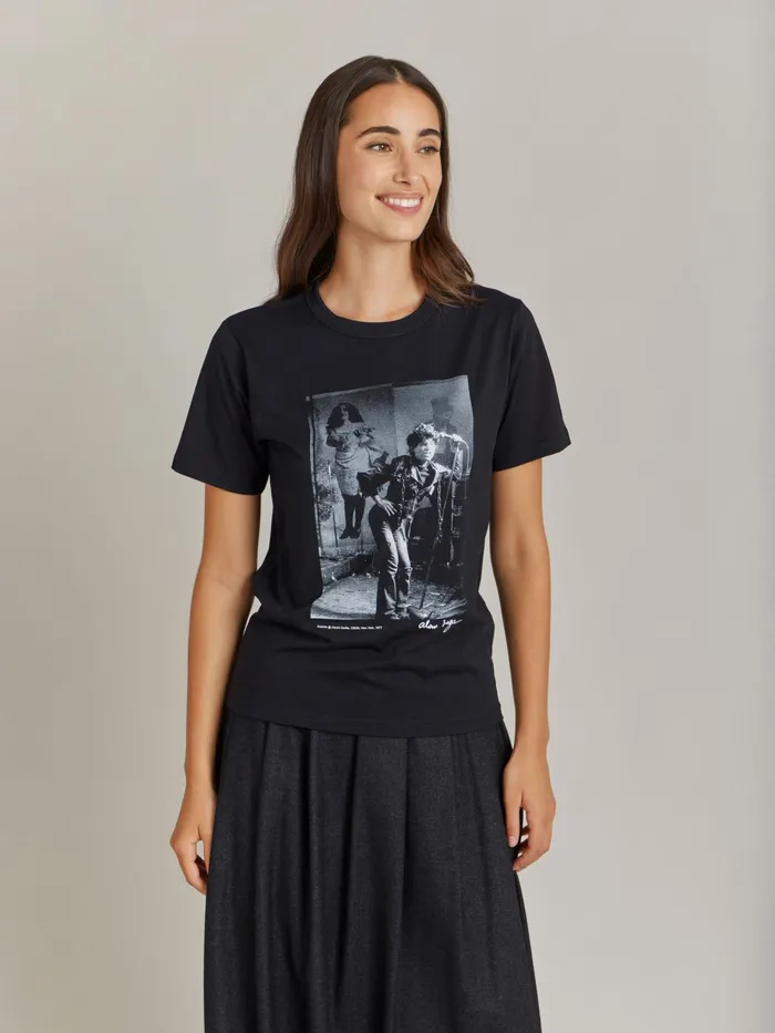 WomenMen Agns B Artist039s Collection Black Le Mixte Artist Alan Vega Unisex Cotton Jersey Tshirt