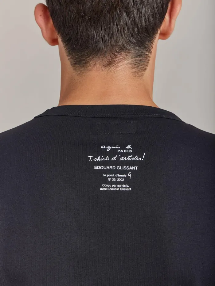 WomenMen Agns B Artist039s Collection Black Le Mixte Edouard Glissant Unisex Cotton Jersey Tshirt