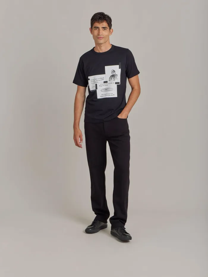 WomenMen Agns B Artist039s Collection Black Le Mixte Edouard Glissant Unisex Cotton Jersey Tshirt