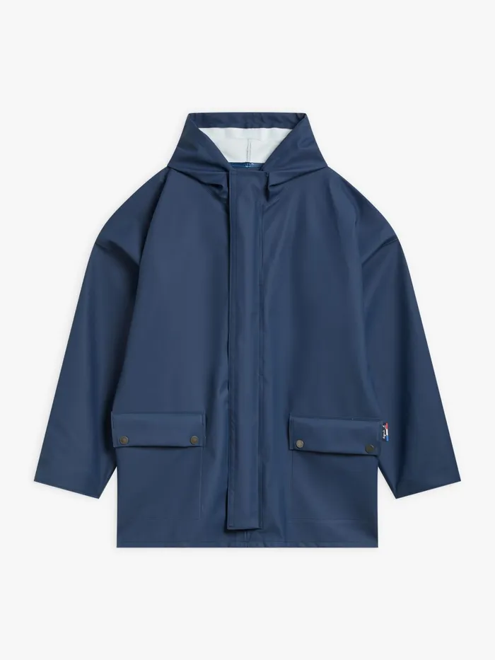 WomenMen Agns B Jackets and Coats Blue Waxed Raincoat