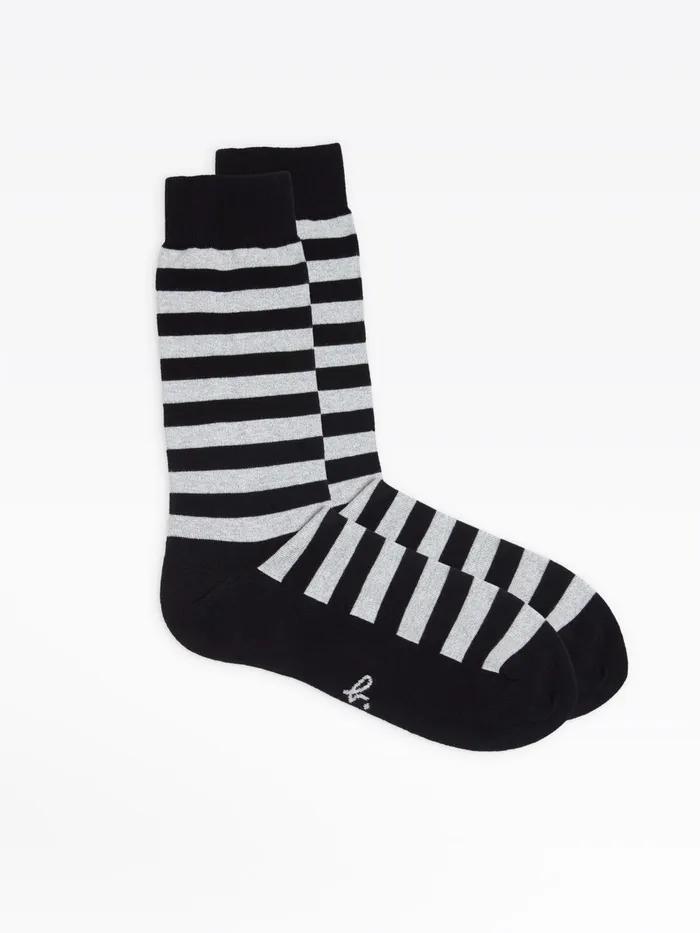 WomenMen Agns B Lingerie and Socks Black Striped Socks