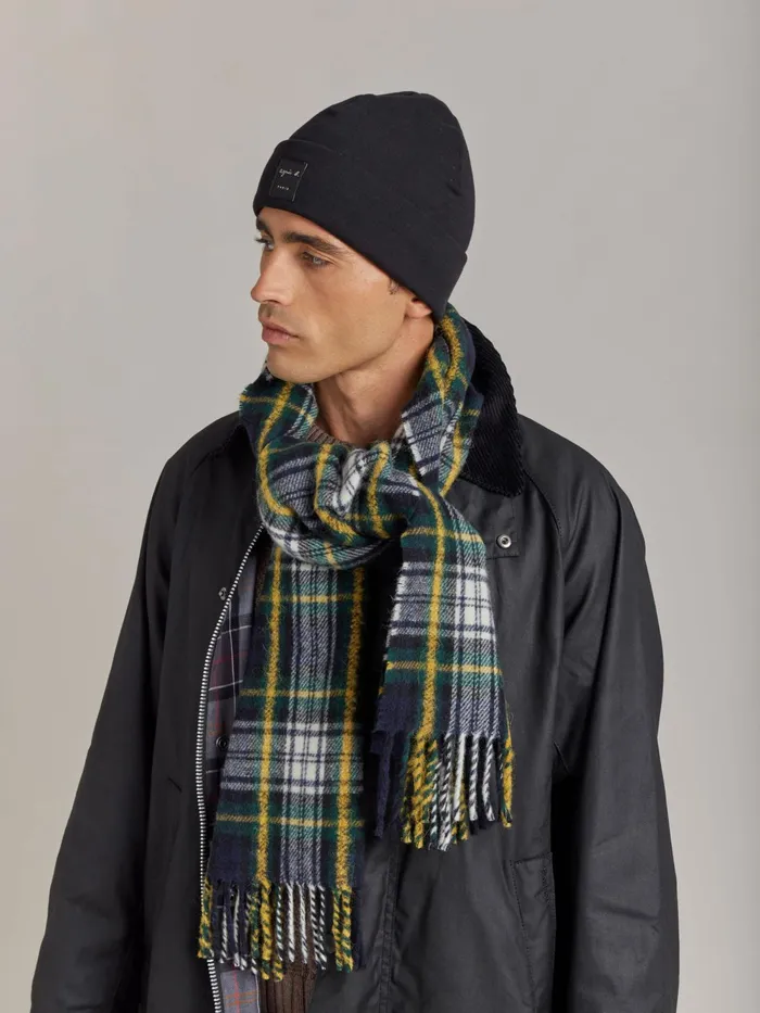 WomenMen Agns B Scarves Green Wool Liverpool Scarf