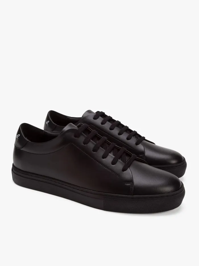 WomenMen Agns B Sneakers Black Baptiste Plonge Lambskin Leather Trainers