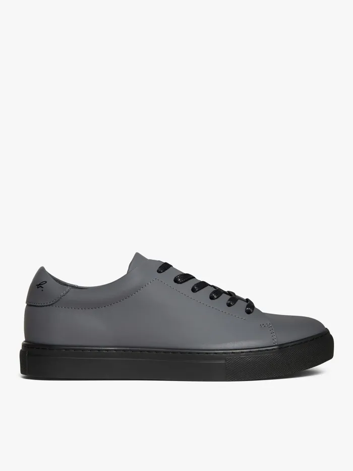 WomenMen Agns B Sneakers Grey Baptiste Plonge Lambskin Leather Trainers