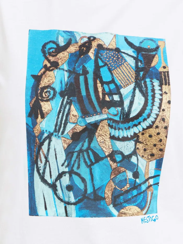 WomenMen Agns B Tshirts and Tank Tops White Le Mixte Tshirt Artist Mathieus Mestio