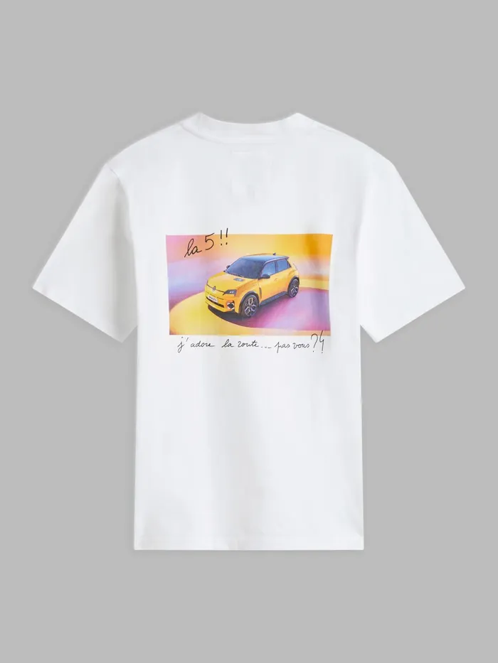 WomenMen Agns B Tshirts and Tank Tops White Tshirt 034agns B For Renault 5034 In Cotton Jersey