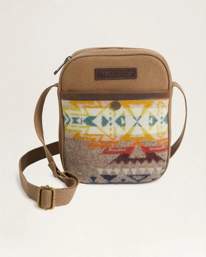 WomenMen HIGHLAND PEAK CROSSBODY SATCHEL Tan Multi Pendleton Wallets and Handbags