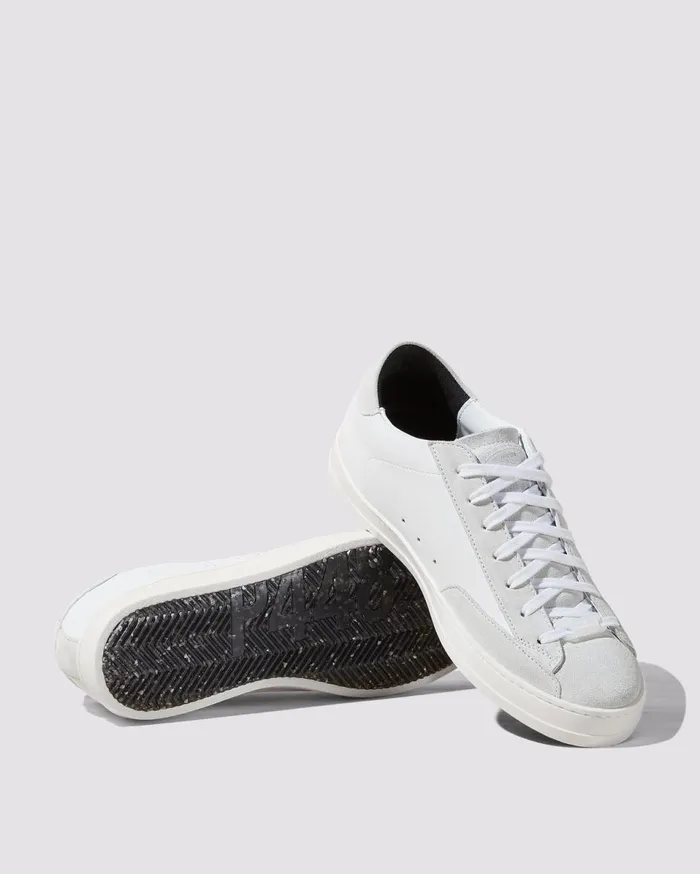 WomenMen Low Tops P448 John Recycled White