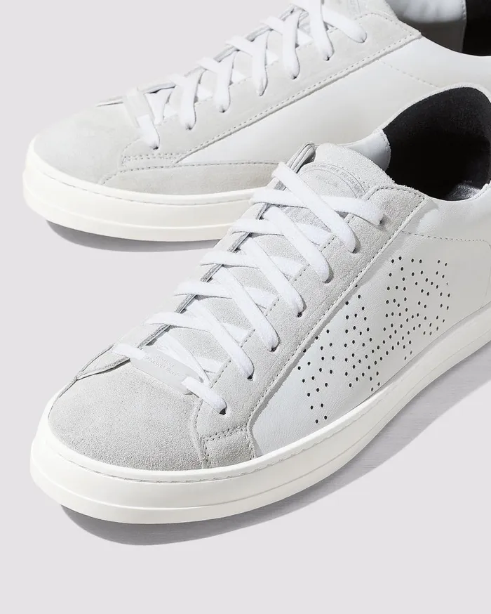 WomenMen Low Tops P448 John Recycled White